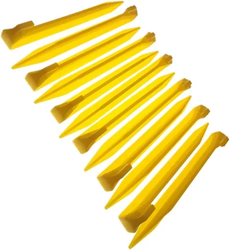 Estacas de plástico de 9 pulgadas para tienda, 24 piezas resistentes y más grandes y duraderas, gancho para campamentos al aire libre y jardín, 24