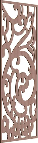 Miniatura 134 de Bridgewater - Paneles de pared decorativos de madera con calado, 9 3/8 pulgadas de ancho x 24 3/8 pulgadas de alto x 1/4 de alto, nogal