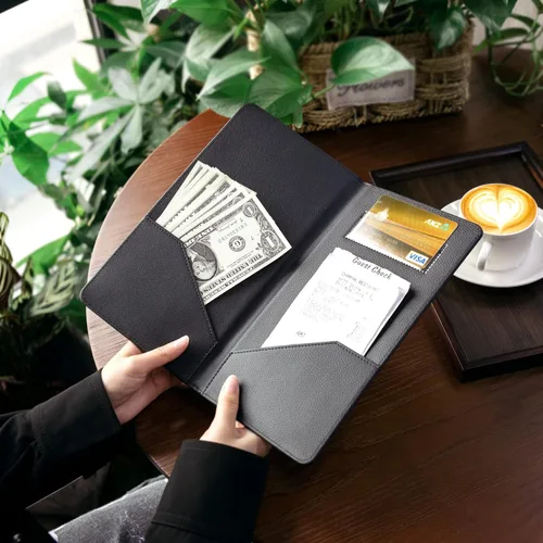 Miniatura 6 de CoBak Presentadores de Cheques para Restaurante, Soporte para Tarjetas de Cheques de Invitados, Soporte para Facturas de Restaurante, Presentadores