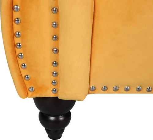 Miniatura 6 de RARZOE Chesterfield - Juego de sofá biplaza, beige, espuma, 1+2 plazas, 67 pulgadas de ancho x 32 pulgadas de profundidad x 27 pulgadas de alto