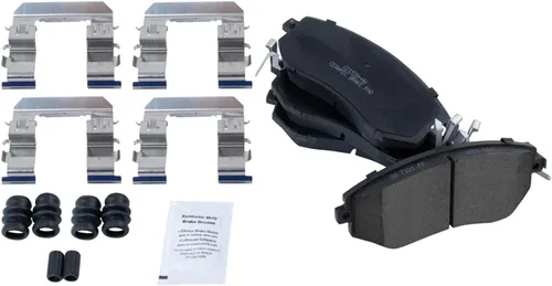 Miniatura 7 de TRQ Pastillas de freno delanteras y traseras, kit químico de cerámica compatible con Subaru BRZ 2013-2016 Crosstrek 2011-2018 Forester 2011-2016