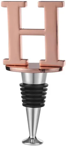 Miniatura 21 de Miicol Tapón para Botella de Vino, Tapón para Prosecco, Tapón de Vino de Oro Rosa, Tapón de Champán Personalizado, Tapón de Vino con Inicial, Regalo