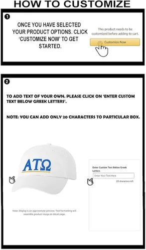 Miniatura 2 de Gorro de línea griega Alpha Tau Omega ATO