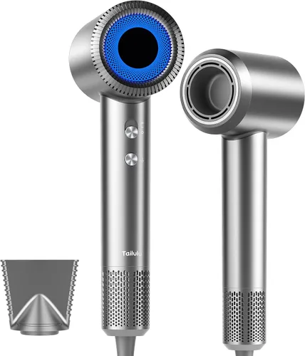 Secador de pelo, secador de pelo iónico de alta velocidad de bajo ruido con motor de 160000 RPM para secado rápido, secador de pelo portátil con