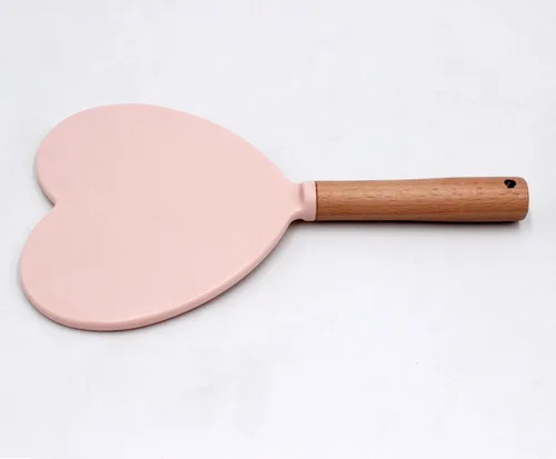 Miniatura 6 de Eaoundm Espejo de mano para maquillaje, pequeño espejo de mano de madera portátil, espejo de tocador de viaje para hombres y mujeres, 5.5 pulgadas