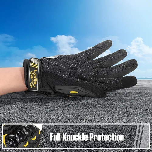 Miniatura 4 de COFIT Guantes de motocicleta transpirables, guantes de motocicleta compatibles con pantalla táctil antideslizantes con buen agarre, protección