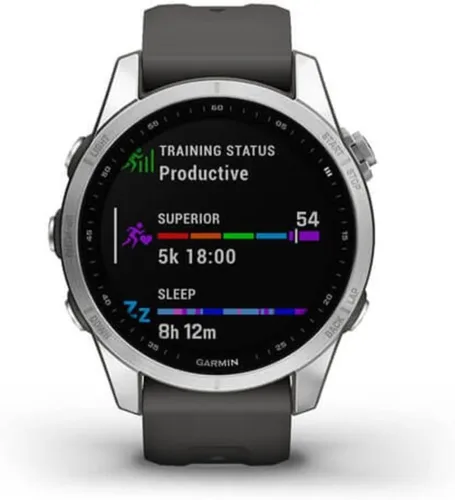 Miniatura 14 de Garmin Fenix 7X Sapphire Solar, reloj inteligente de aventura más grande, con capacidades de carga solar, reloj GPS resistente para exteriores