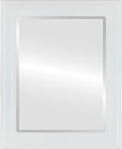 Miniatura 20 de OVALCREST Espejo de pared biselado rectangular para decoración del hogar, estilo Wright - Oro champán - Dimensiones exteriores de 16 x 20 pulgadas