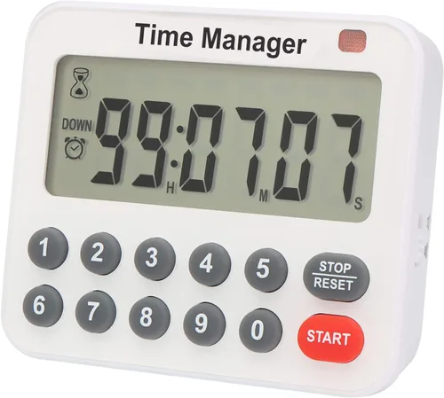 Miniatura 11 de AIMILAR Temporizador digital magnético de cocina con teclado numérico directo, alarma fuerte, temporizador de cuenta regresiva de 99 horas