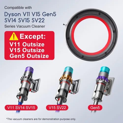 Miniatura 4 de Anillo de Sellado de Contenedor Mejorado Compatible con Dyson V11 V15 Gen5 SV14 SV15 SV22 Reemplazo de Piezas de Aspiradora con Destornillador T8