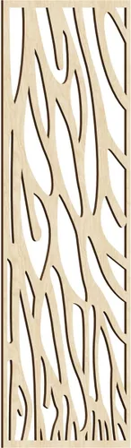 Miniatura 25 de 9 3/8"W x 24 3/8"H x 1/4"T Bristol Decorativos Paneles de Pared de Madera Calado, Cereza