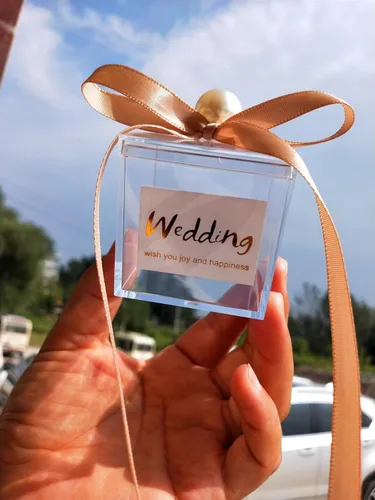 Miniatura 7 de KissYou Pequeña caja de acrílico con tapa, cubo cuadrado transparente, contenedores de almacenamiento de joyas para dulces, graduación, boda, fiesta