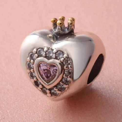 Miniatura 4 de Abalorios para el día de San Valentín de plata de ley 925, flecha de cupido, te ama, amante abrazarse, trébol de cuatro hojas, rosa, corazón