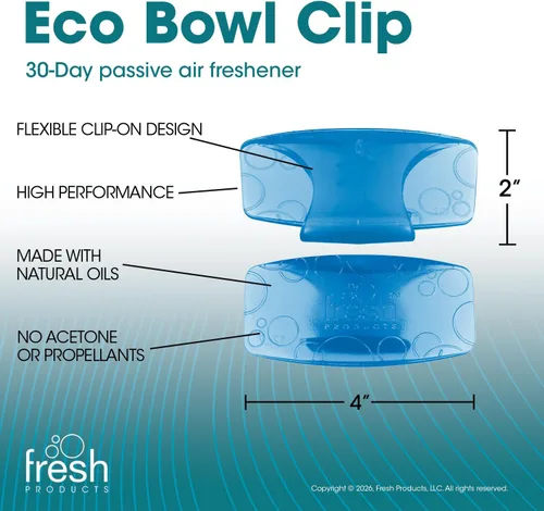 Miniatura 4 de Fresh Products FRS EBC72 CBLBX Eco-Fresh - Pinza para tazón, flor de algodón, color azul (paquete de 12)