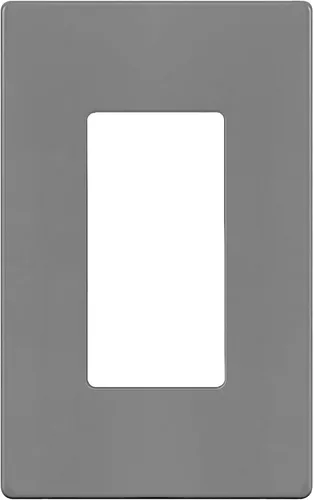 Miniatura 87 de ENERLITES Placas de pared decorativas sin tornillos, cubiertas de tomacorrientes seguras para niños, tamaño de 4 posiciones, 4.68" H x 8.30" L, Negro