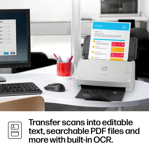 Miniatura 10 de HP ScanJet Pro 2000 s2, escáner rápido de 2 caras con alimentador automático de documentos, lo mejor para pequeñas empresas (6FW06A)