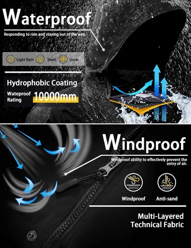 Miniatura 4 de GEMYSE Women's Mountain Waterproof Ski Snow Jacket Winter Windproof Rain Jacket