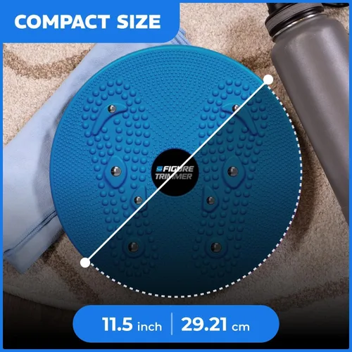 Miniatura 3 de Daiwa Felicity Figure Trimmer Tabla de Torsión Abdominal - Máquina de Torsión de Cintura para Ejercicio de Core y Abdominales - Herramienta de Azul
