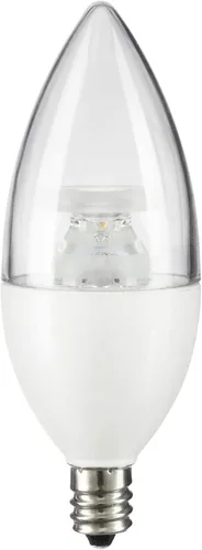 Miniatura 8 de Sunlite Bombilla LED B11 con punta de torpedo esmerilada, 4.5 vatios (equivalente a 40 W) 300 lúmenes, base de candelabro E12, regulable, 5000K luz