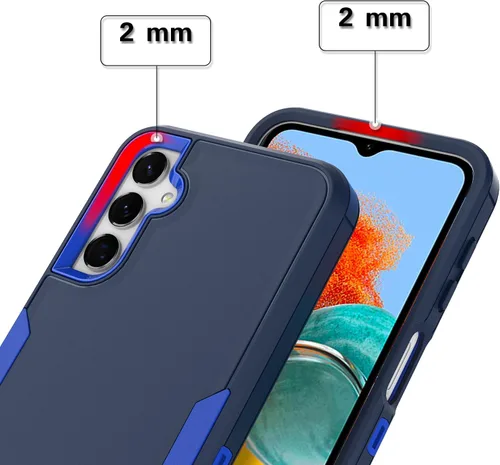 Miniatura 3 de Asuwish Funda para Samsung Galaxy A24 4G/5G con protector de pantalla de vidrio templado y accesorios híbridos de doble capa para celda, dura