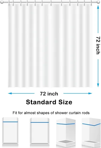 Miniatura 5 de Linen Checkerboard Shower Curtain Seats,Mid-Century Geometric Curtains for Bathroom,Morden Boho Colorful Art Shower Curtains 72x72 Inch