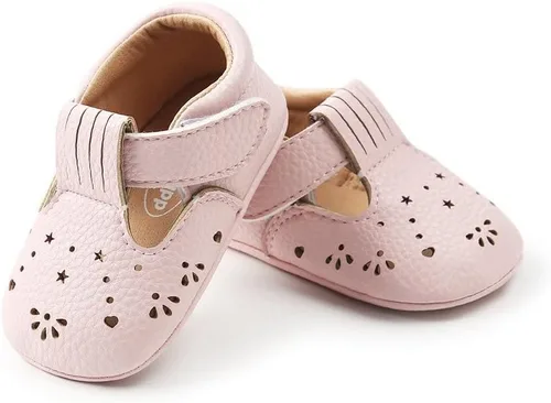 Miniatura 3 de ESTAMICO Zapatos de cuna antideslizantes para bebés y niños pequeños
