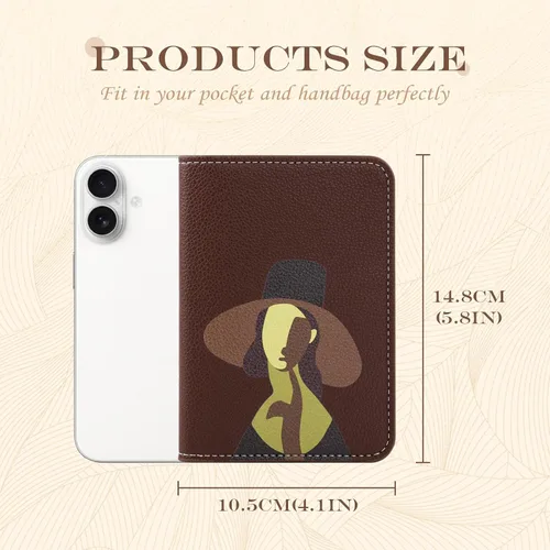 Miniatura 3 de Lychii Soporte para pasaporte, funda delgada para pasaporte, cartera de viaje con bloqueo RFID, funda protectora de piel sintética para pasaportes