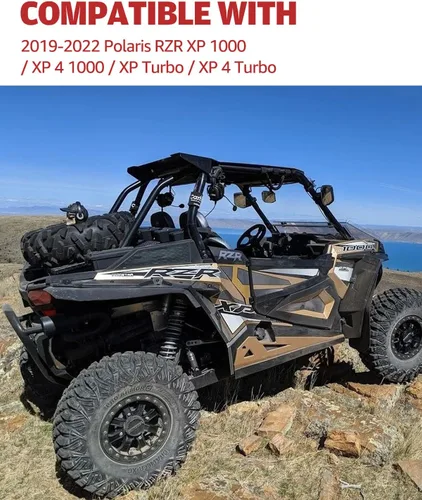 Miniatura 9 de A & UTV PRO Parachoques trasero para Polaris RZR XP 1000/XP 4 1000/XP Turbo/XP 4 Turbo 2019-2023, parachoques trasero del desierto, tubo de acero