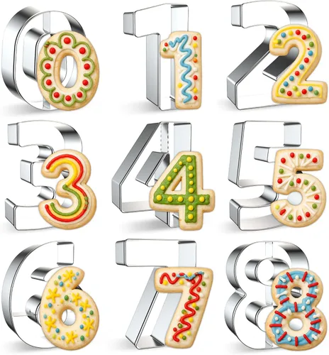 Miniatura 8 de FUSOTO Juego de 26 cortadores de galletas de letras del alfabeto, para hacer manualidades con galletas y tartas del alfabeto, cortadores de galletas