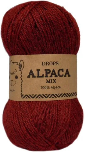 Miniatura 3 de Hilo de lana de alpaca pura Drops Alpaca, 59 colores, en ovillos de 1.8 oz - 183 yardas por ovillo (0506 Gris Oscuro - Mix)