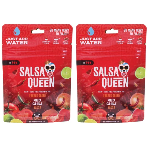 Salsa Queen Salsa gourmet de chile rojo liofilizado | Ingredientes frescos | Vida útil de más de 3 años | No necesita refrigeración | Vegana,