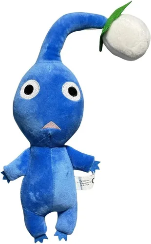 Pikmin - Peluche de Pikmin azul de 11.8 pulgadas para regalo de fanáticos del juego, lindo muñeco de peluche para niños y niñas