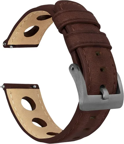 Miniatura 61 de Barton Racing & Rally Horween - Correas de cuero con barras de resorte de liberación rápida integradas, longitud estándar para muñecas de 5 a 8