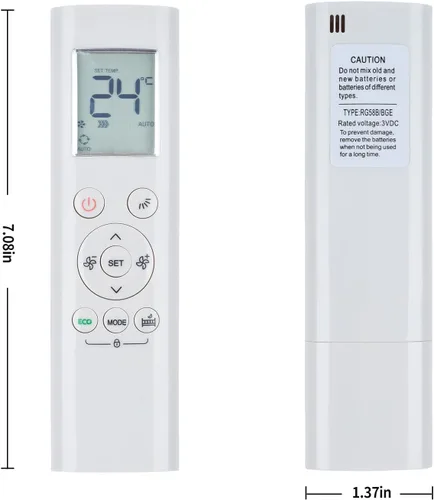 Miniatura 8 de RG58B/BGE Nuevo Reemplazo para Midea Aire Acondicionado Control Remoto