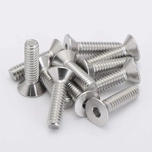 Miniatura 8 de Tornillos de cabeza plana M8 x 1.575 in, pernos avellanados, acero inoxidable 304, acabado brillante, DIN 7991, unidad de enchufe Allen, 10