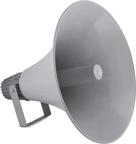 Pyle Altavoz de bocina PA para interiores y exteriores, megáfono de sonido compacto de potencia de 19.5 pulgadas, 100 W, frecuencia de 400 Hz-5 KHz,