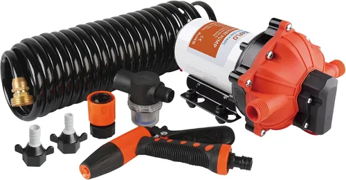 Miniatura 10 de SEAFLO Kit de bomba de lavado de cubierta de lavado serie 33 – 12 V CC, 3.0 GPM, 70 PSI, interruptor de presión resistente, para aplicaciones de RV
