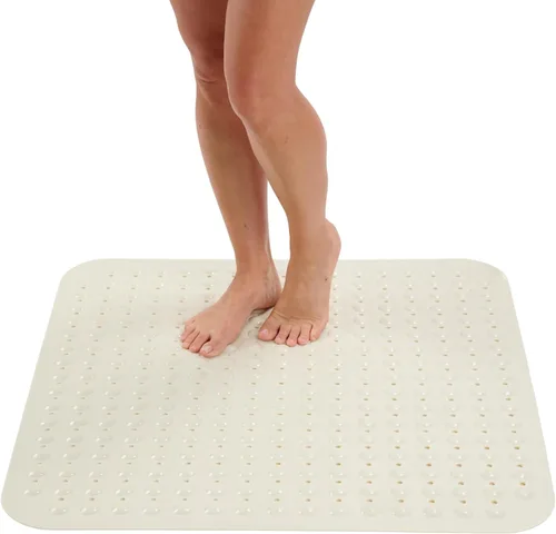 Miniatura 18 de ENKOSI Tapete de ducha extra grande antideslizante – 47 x 32 pulgadas – Tapete de ducha de baño XL – Tapetes de ducha grandes para suelos de ducha