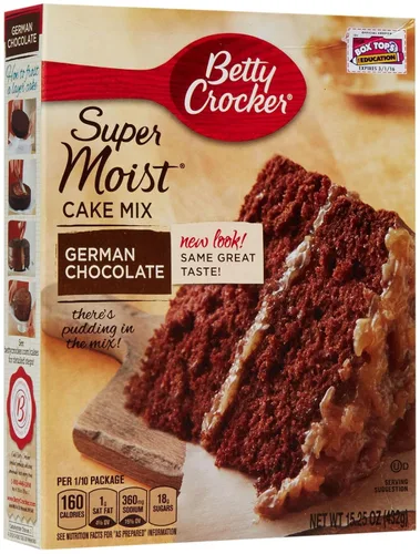 Miniatura 41 de Betty Crocker Delights Mezcla de pastel de chocolate alemán súper húmedo, 13.25 onzas (paquete de 12)