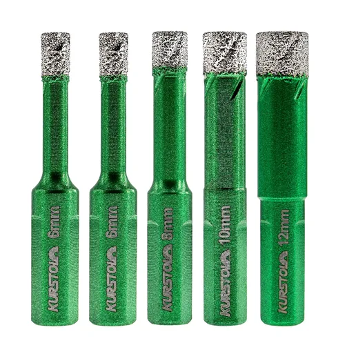Miniatura 31 de Juego de brocas de diamante – Broca de azulejos de 1/4 5/16 pulgadas para azulejos de porcelana, cerámica, granito y mármol, vástago hexagonal