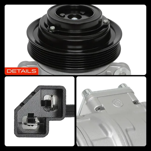 Miniatura 9 de A-Premium Compresor de CA con embrague compatible con Dodge Grand Caravan 1993-1995, Caravan & Plymouth Grand Voyager 1993-1995, Voyager & Chrysler