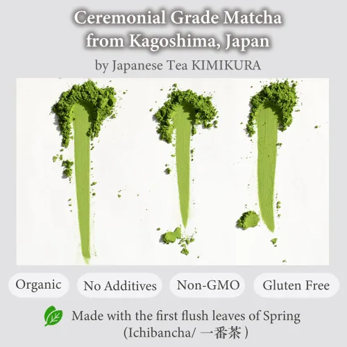 Miniatura 3 de Polvo de té verde matcha ceremonial orgánico de Kagoshima JAPÓN Té japonés KIMIKURA Matcha KIMIKURA
