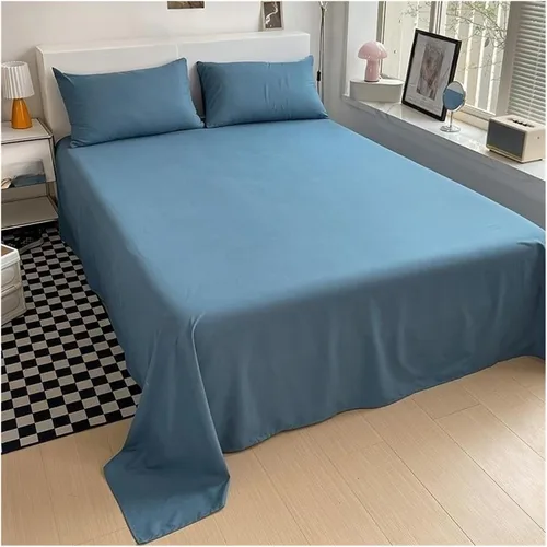 Miniatura 2 de Bedding Set Fabric Duvet Cover Set Solid Color Bed Cover Set Single Double King Size Quilt Cover Set,Bedding