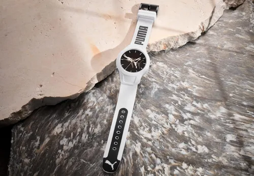 Miniatura 5 de PUMA Reset V2 - Reloj de silicona con fecha de tres manecillas con logotipo de gato saltando