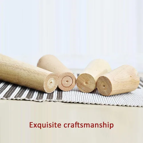 Miniatura 4 de Patas cónicas de madera maciza, patas de mesa de centro con rosca M8, patas de mesa de café, patas de sofá de bricolaje, patas de soporte