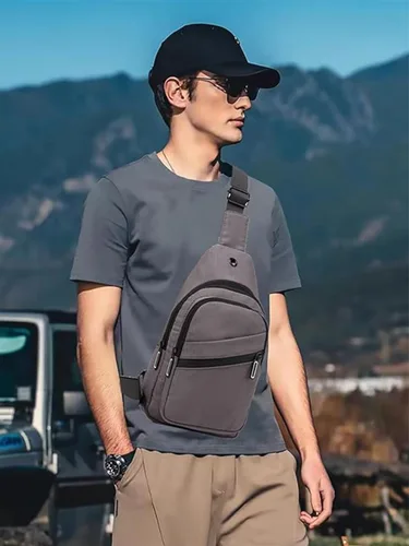 Miniatura 8 de EVANCARY - Mochila pequeña tipo bandolera para mujeres y hombres, mochila de pecho tipo bandolera para viajes, senderismo y actividades al aire