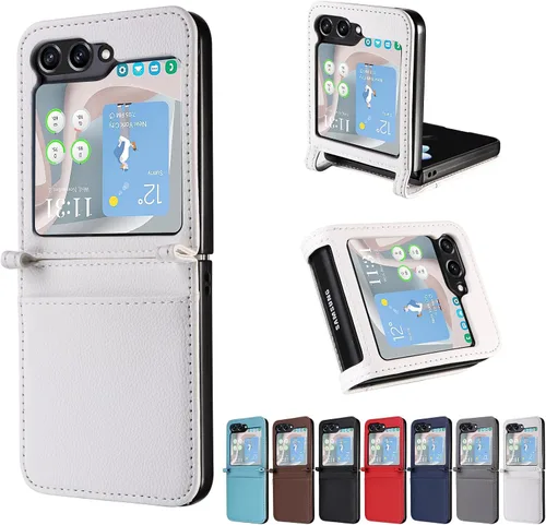 Miniatura 10 de Funda compatible con Blu View 1, piel sintética con soporte para tarjetas, compatible con Blu View1 B100DL con cierre magnético, protección