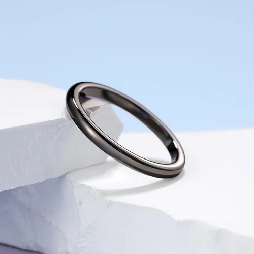Miniatura 66 de King Will Alianza de boda de carburo de tungsteno para hombres y mujeres, anillos de promesa para parejas abovedados de alto pulido