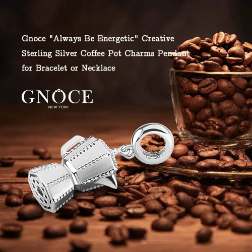 Miniatura 8 de GNOCE Rose Gold Pendant Charm for Women Sterling Silver Coffee Cup Dangle Charms for BraceletNecklace Christmas Jewelry Gift For Mom Sister Daughter