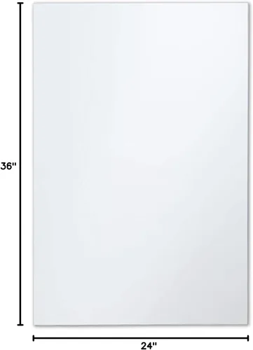 Miniatura 10 de Better - Espejo rectangular sin marco, espejo de pared de baño de 24 x 36 pulgadas con borde pulido de lápiz Rectángulo - Borde Liso